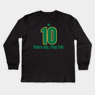 Score Big Play Fair Kids Long Sleeve T-Shirt